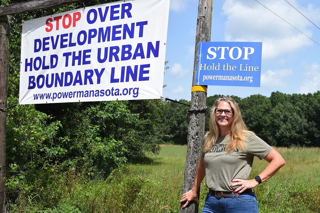 Kim Seery, a Myakka City resident and treasurer for Preserve Our Wildlife Environment and Resources, doesn&#39;t want development to cross the Future Development Area Boundary line.