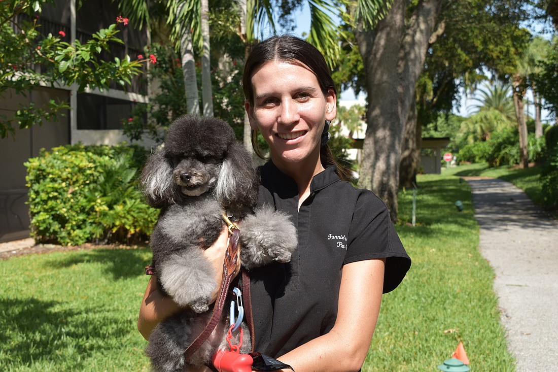 In early July, Fannie Bushin and 4-year-old oversized toy poodle Miles moved to Longboat Key.
