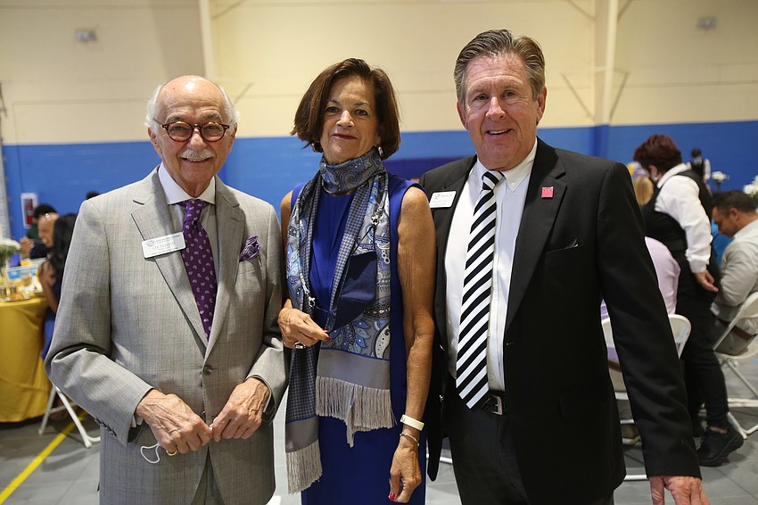 Board of directors chair Lee DeLieto, Nancy Arbuckle and Michael Doyle