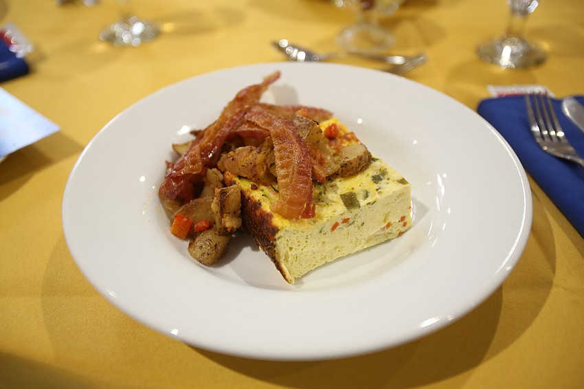 Attendees got an early egg breakfast.