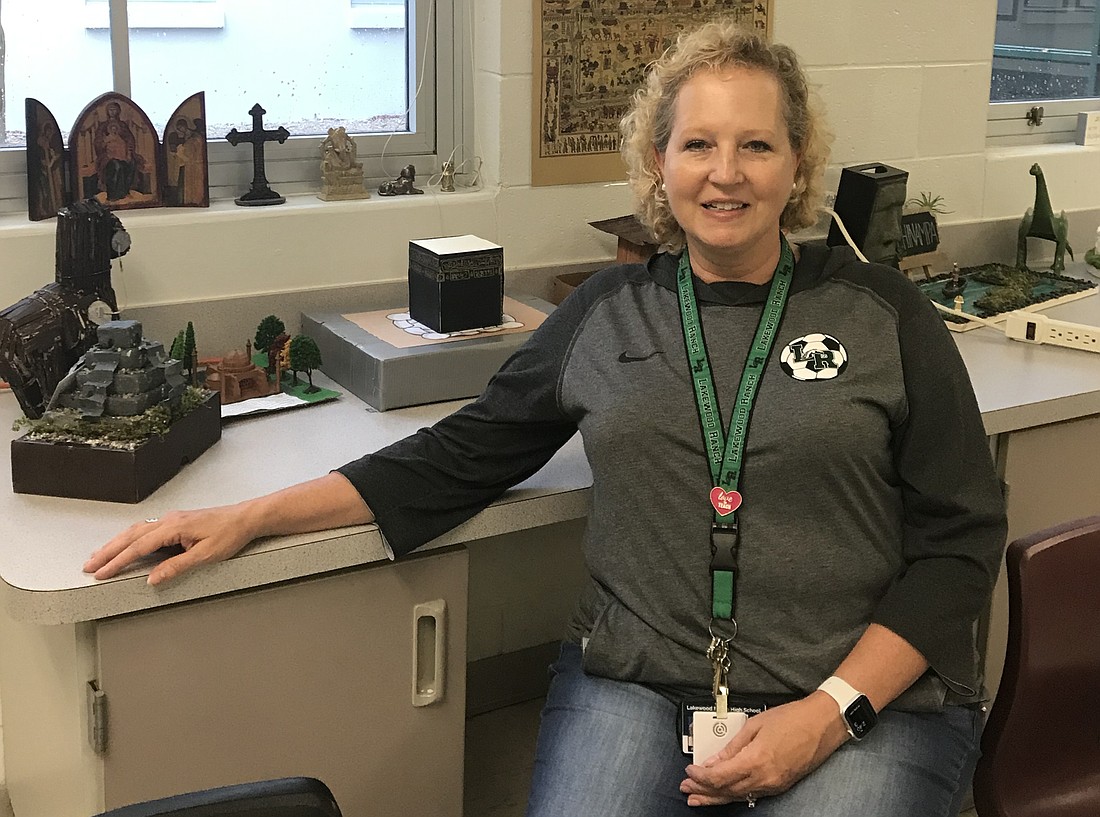Patty Haeussler, a social studies teacher at Lakewood Ranch High School, was named a Social Studies Teacher of the Year by Florida Council for the Social Studies. Courtesy photo.