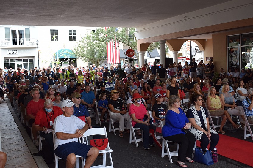 Hundreds of people attended the Day of Remembrance at Main Street at Lakewood Ranch.