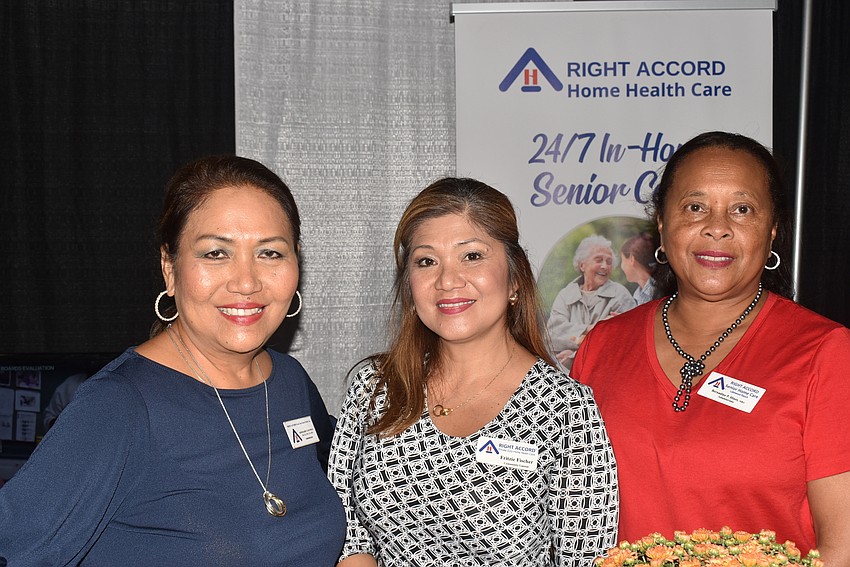 Rosemarie Tamunday-Casahora, Fritzie Fischer and Bernadine Hines from Right Accord Home Health Care