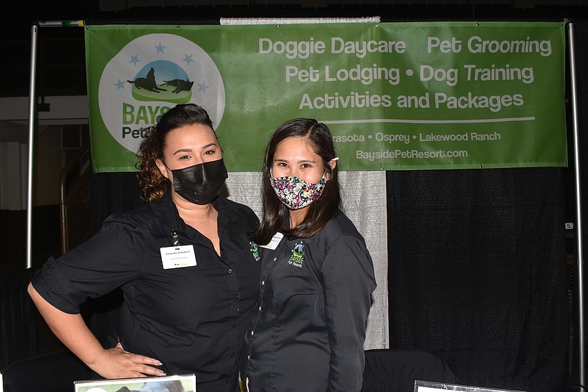 Amanda Schubert and Enrique Balandra from Bayside Pet Resort.