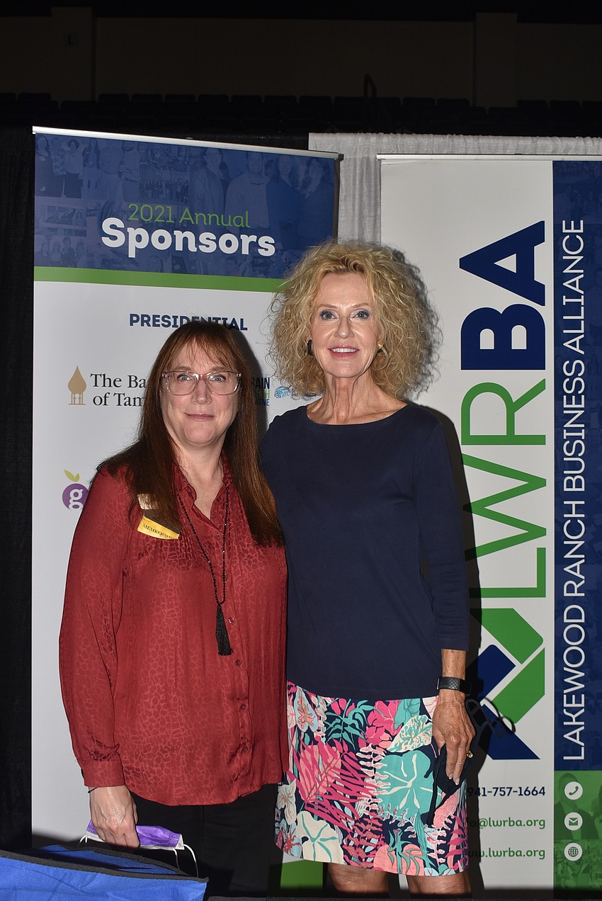 Fern Grace and Nyda Bittmann-Neville from the Lakewood Ranch Business Alliance