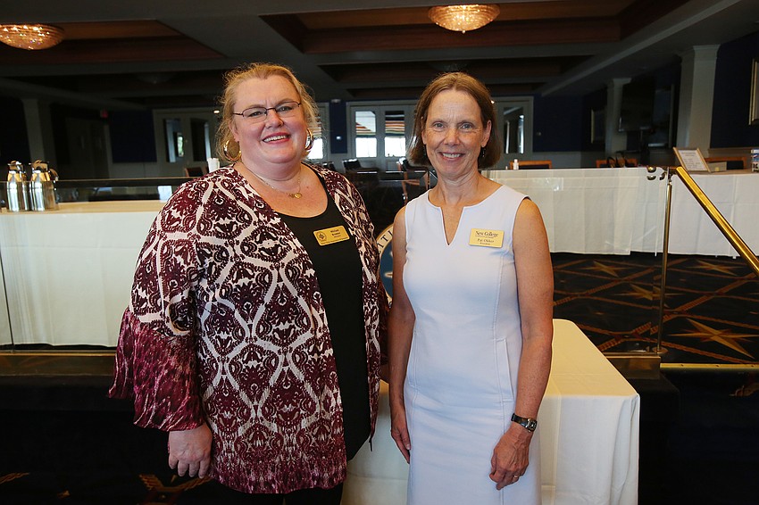 President Miriam Kramer and Patricia Okker