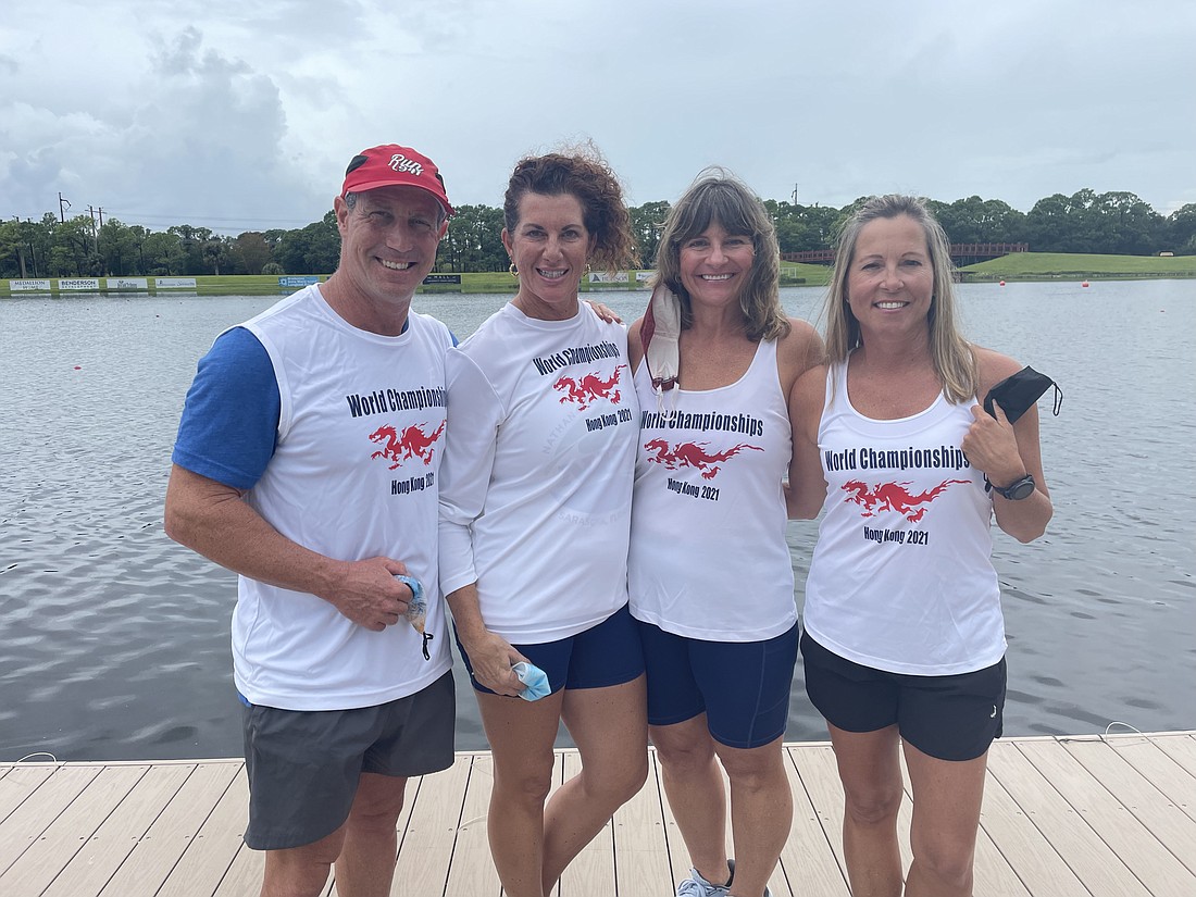 Don Bickel, Doreen Clyne, Beth Turconi and Angela Long were named to the 2021 Team USA dragon boat rosters. Fellow NBP Dragons paddler Mandy Kendall Boyers was also named to Team USA.