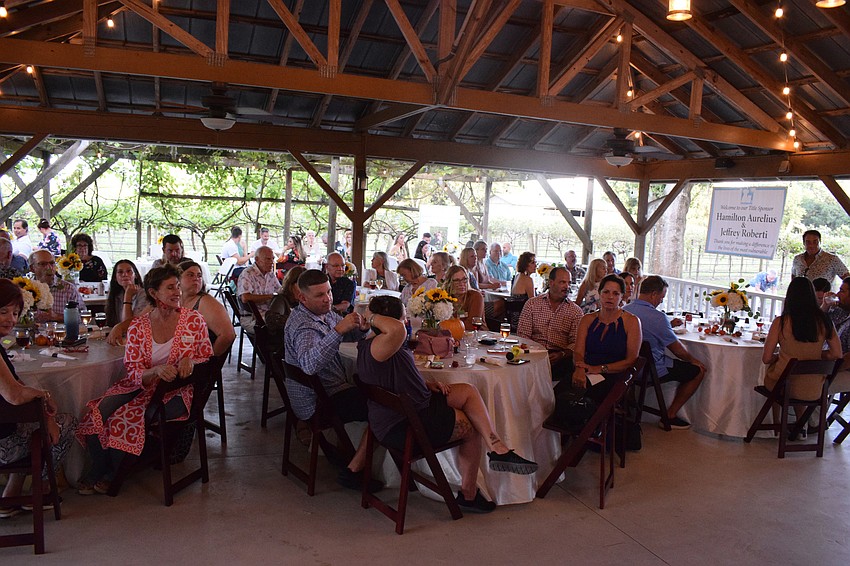 Dozens of people attend the Humane Society at Lakewood Ranch's Corks for Canines and Cats.