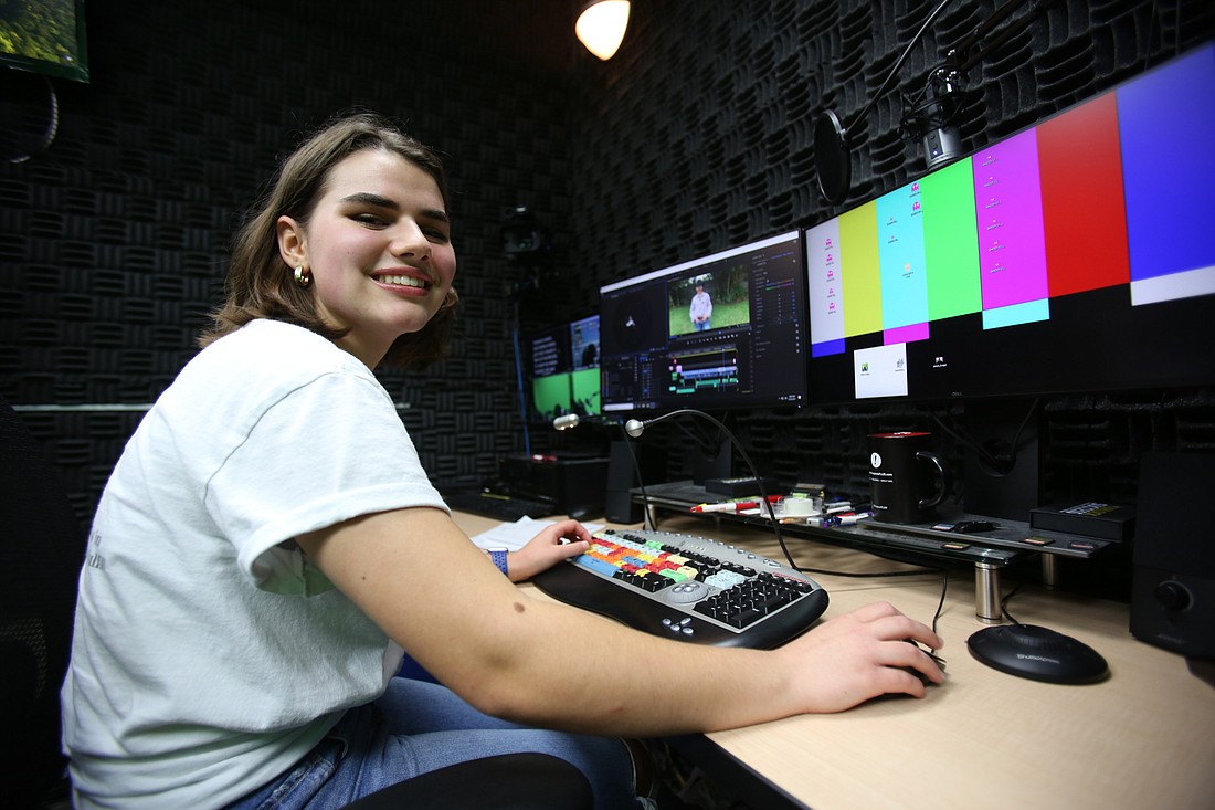 Anya Studebaker spends hours each week filming and editing her show in her dad&#39;s studio.