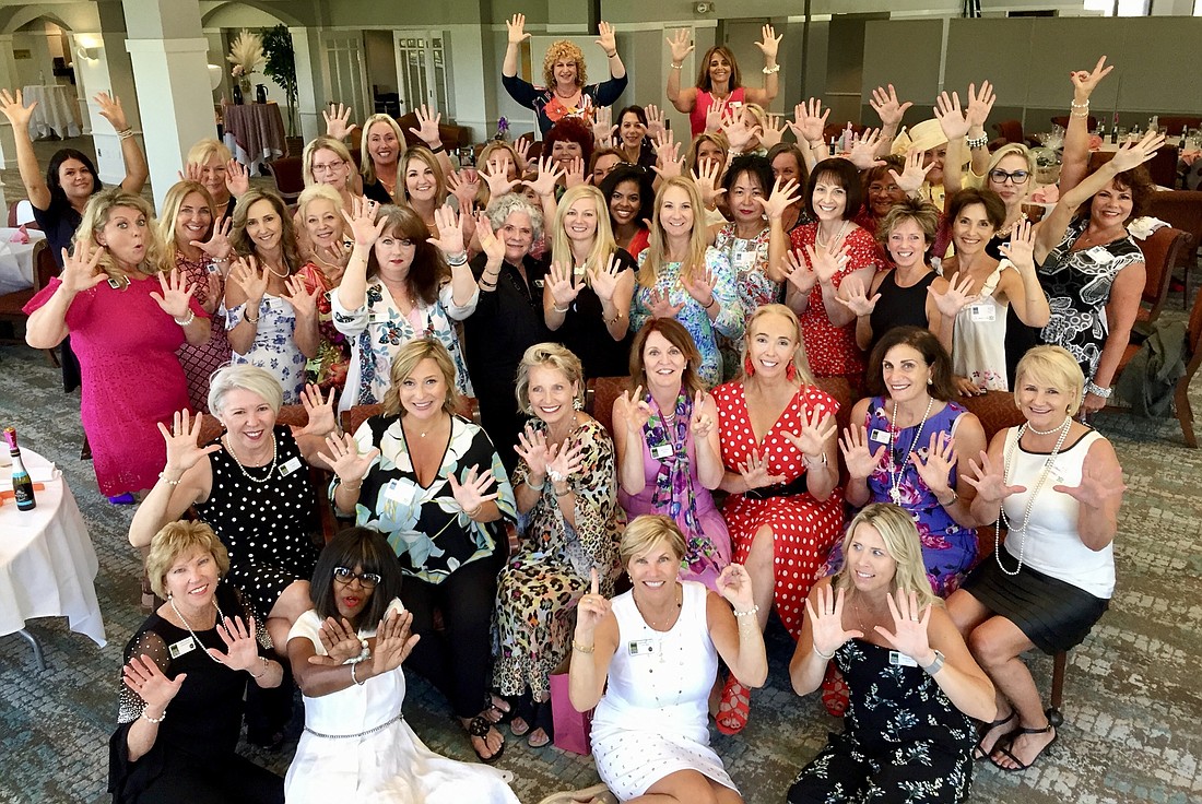 The organizationâ€™s sisters gathered for a group shot at its 10-year celebration earlier this year.