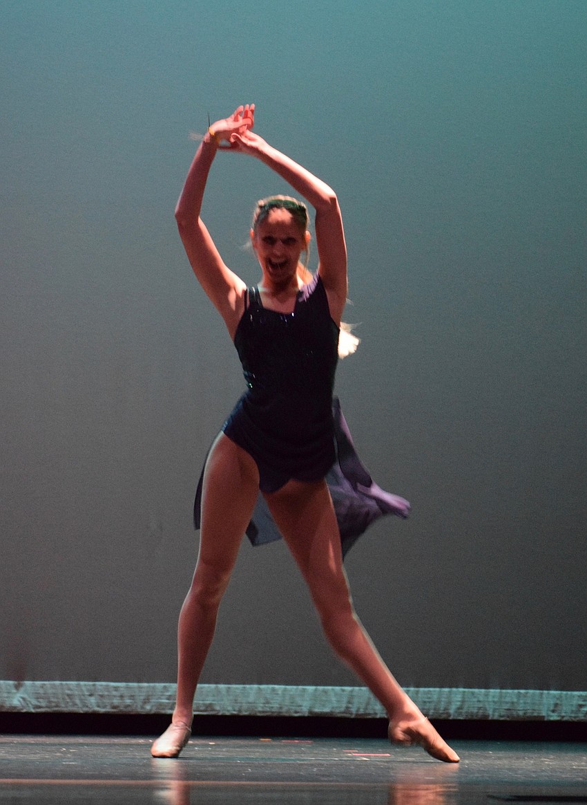 Ellie Barker dances to 