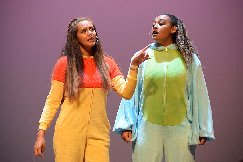 Cemia Gough and Jasmyn Hattan go back and forth as Simba and Zazu from 