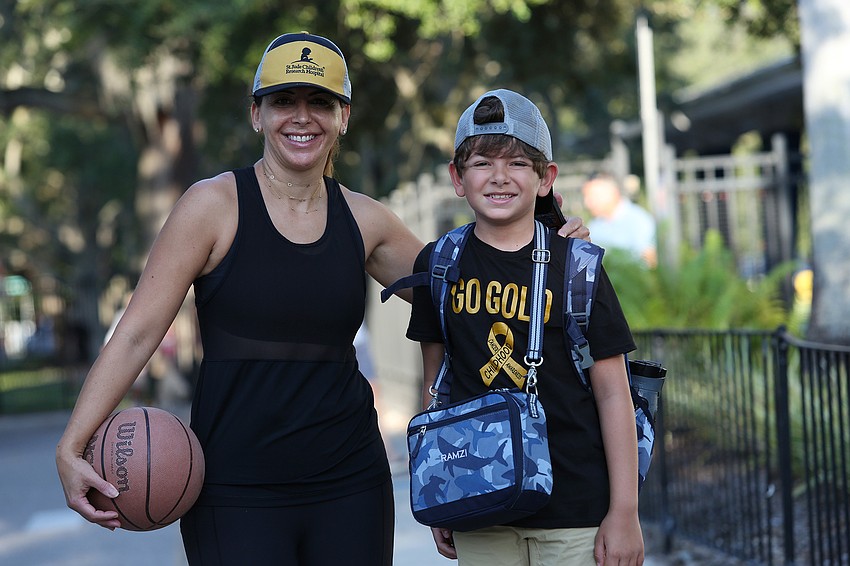 Jidane and Ramzi Ghamra were ready for the day.