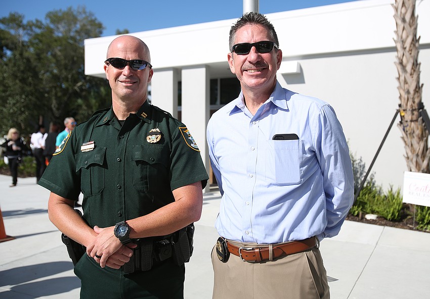 Captain Bryan Ivings and Sarasota Sheriff Kurt Hoffman