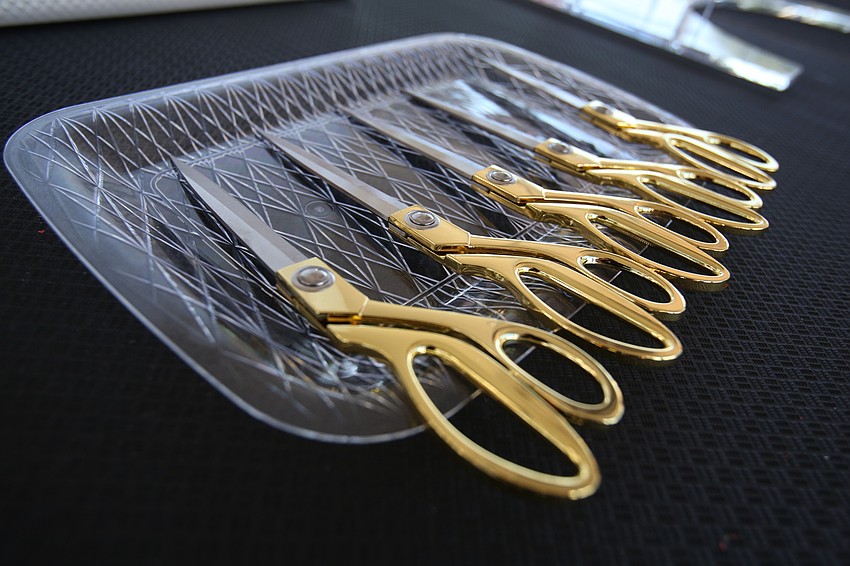 The event's outdoor portion concluded with a ribbon cutting.