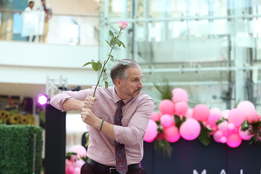 Anthony Holds prepares to swing.