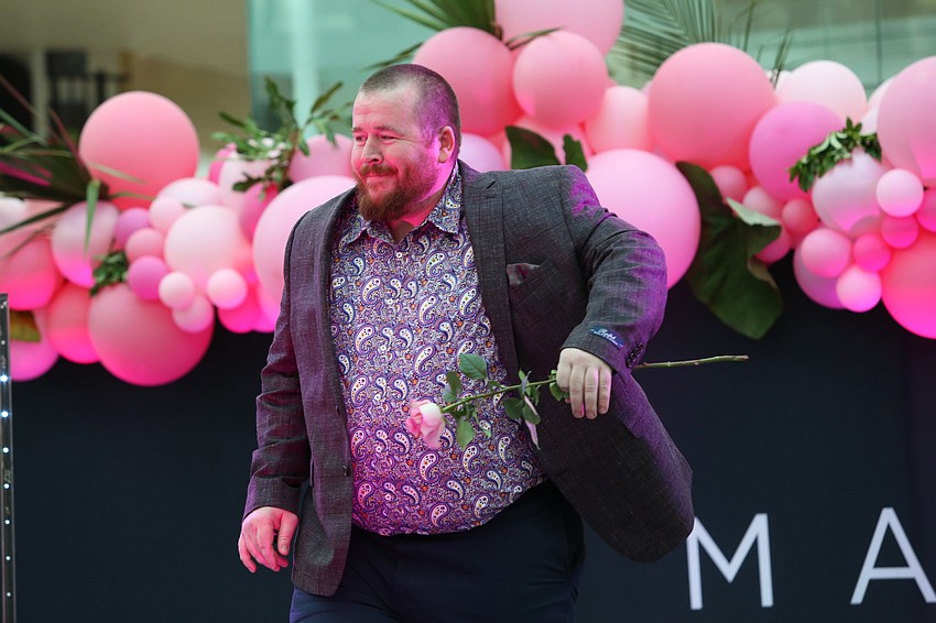 Eoin Farrell rocks the runway.