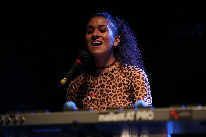 Emily Sgouros plays with MoonKissed.