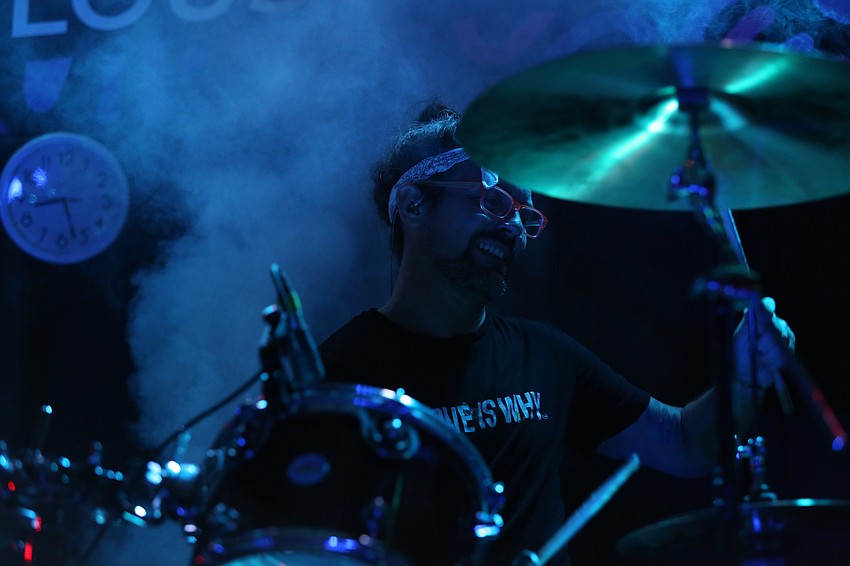 David Curran plays drums for MeteorEYES.