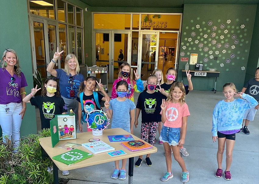 Gilbert W. McNeal Elementary School staff and students celebrate International Peace Day. Courtesy photo.