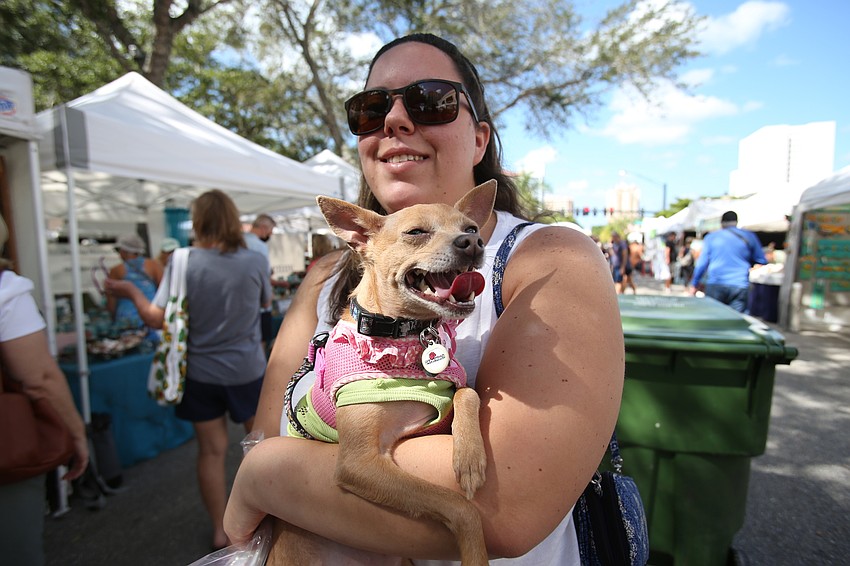 Alex Boering and her dog, Bella