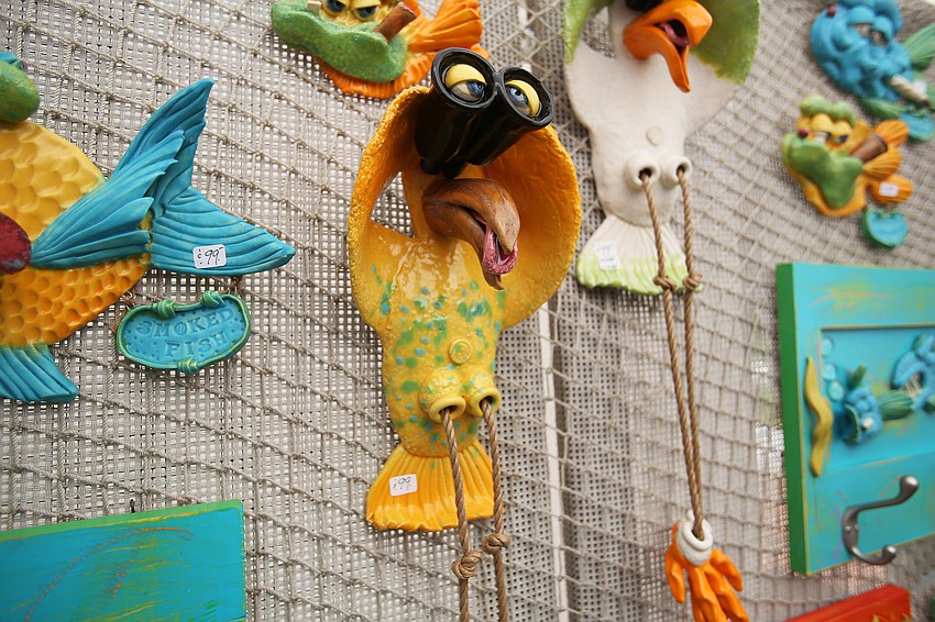 Jeff King makes sculptures out of stoneware clay and glaze.