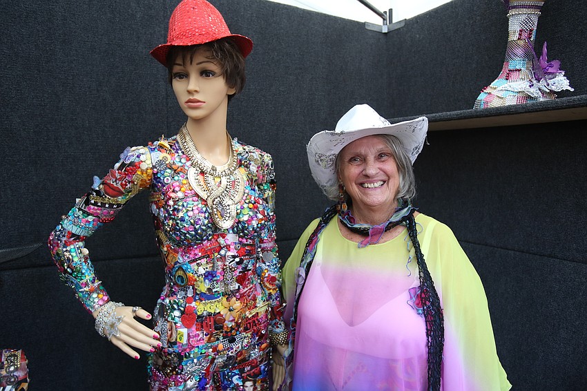 Marjore Pohle spends weeks on her Twice is Nice sculptural art pieces.