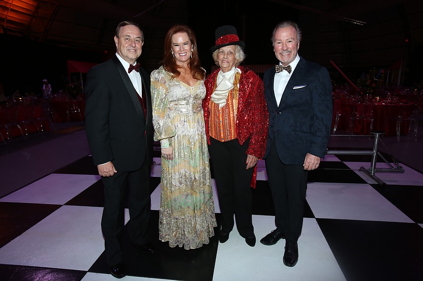Easterseals Happiness House President and CEO Tom Waters, honorary co-chairs Terri Klauber, Ginger Judge and Michael Klauber