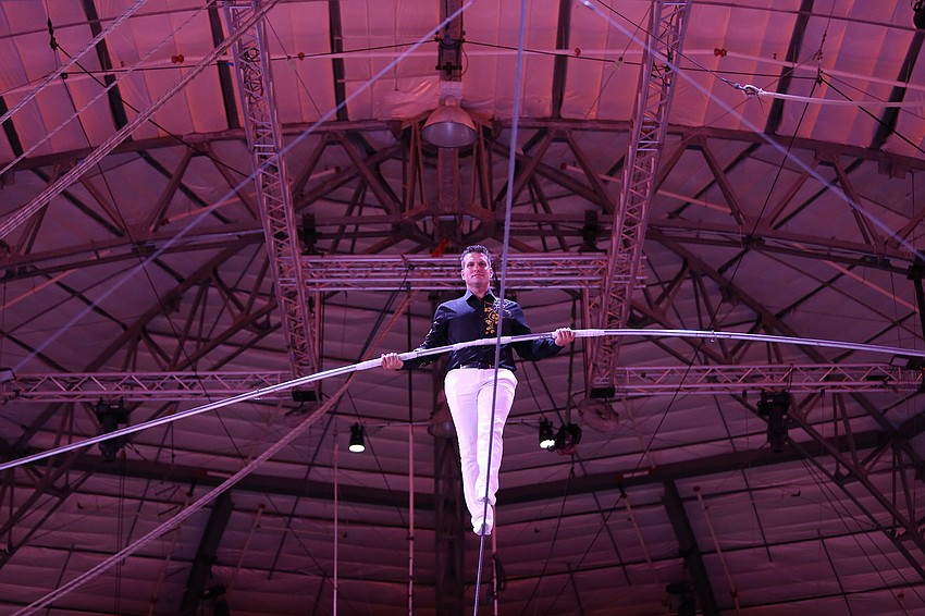 Blake Wallenda slowly but surely walked over a surprised audience.