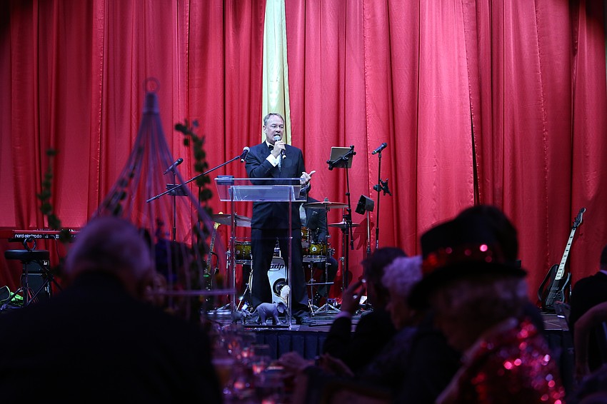 Emcee Brent Greeno kicked off the program.