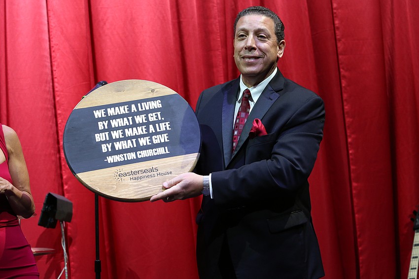 Co-chairman Joe Najmy received a appreciative gift.