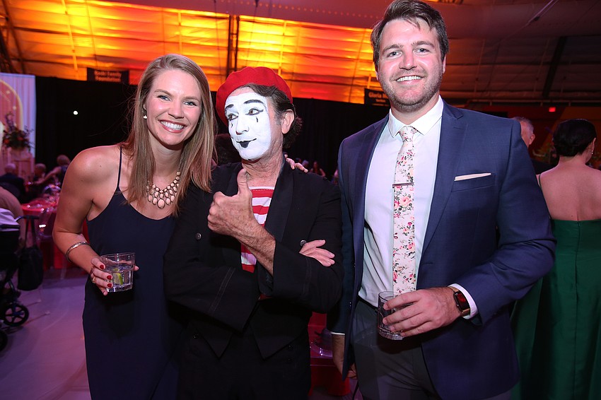 Jessica Behrndt, Billy Scadlock the mime and Patrick Ferlise