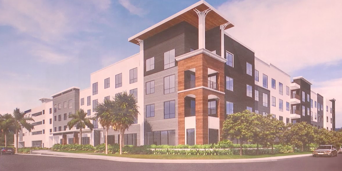 The Luxe on Tenth project includes plans to improve sidewalks and landscaping surrounding the Tenth Street property. Rendering via city of Sarasota.