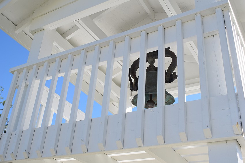 The bell tower was constructed in honor of the church's 75th anniversary in 1996.