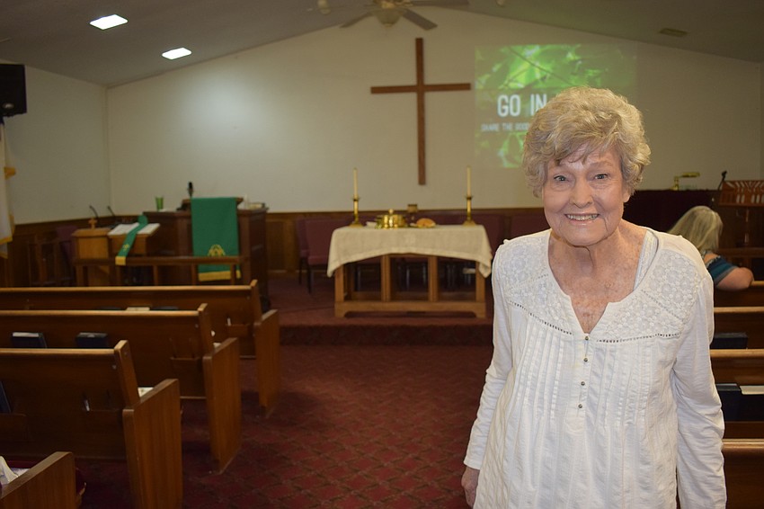 Ouida Carter has attended the church for 80 years.