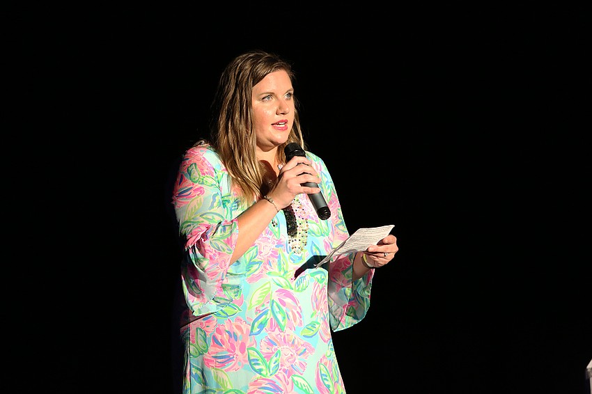 President Ella Lewis welcomed the crowd and kicked off the fashion show.