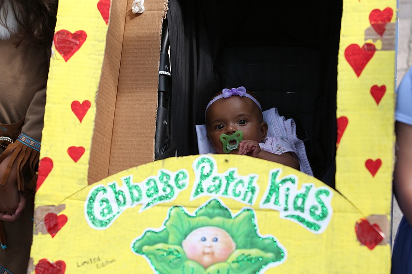 Isabella DeLillo had a nice day as a cabbage patch kid.