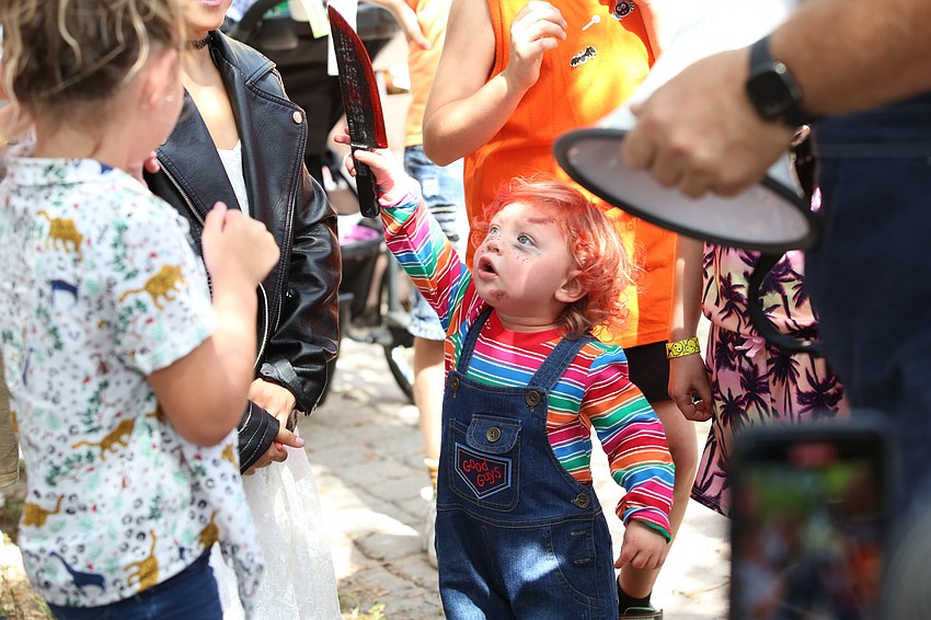 Mikey Stavile looked the part as Chucky.