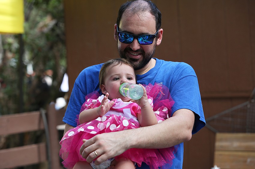 Carl Fulton had Saylor Fulton dress as Minnie Mouse.