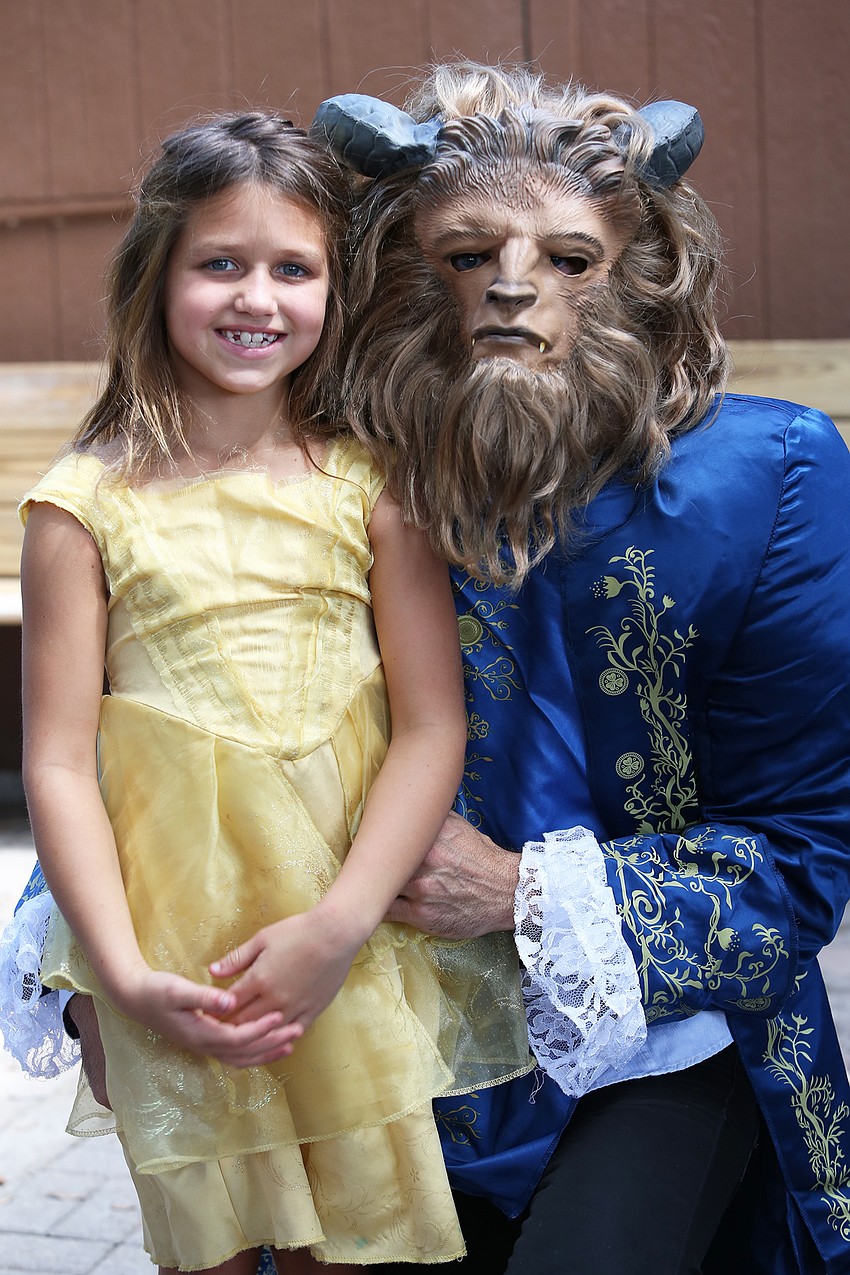 Aria and Shaun Sullivan as Beauty and the Beast