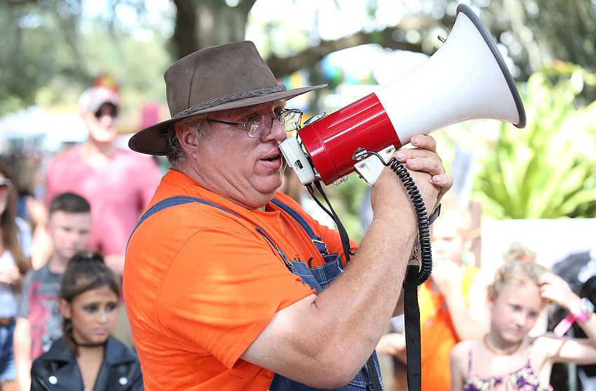 Terry White led the costume contest.