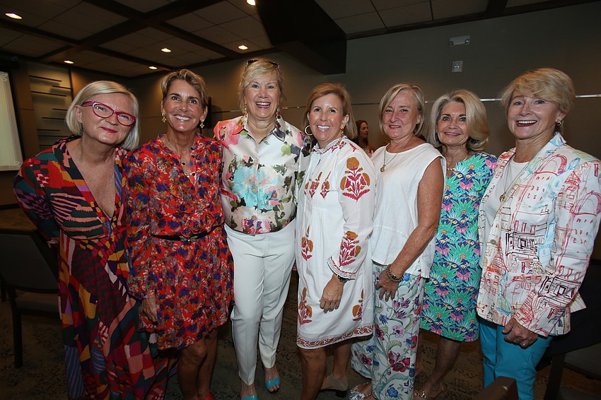 Louise Converse, Audrey Robbins, Marjorie Floyd, Carol Lackey, Elizabeth Kalban, Scotty Hamilton and Caroline Amory