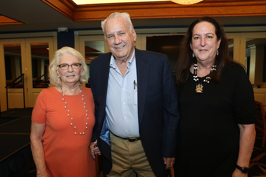 Linda and John Nicholson with Barbara Zigras