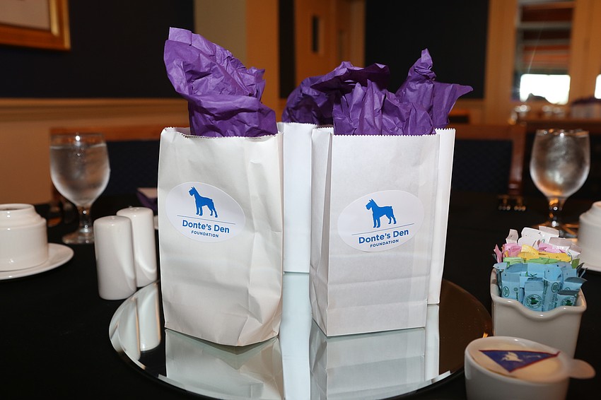 Each gift received a gift basket.