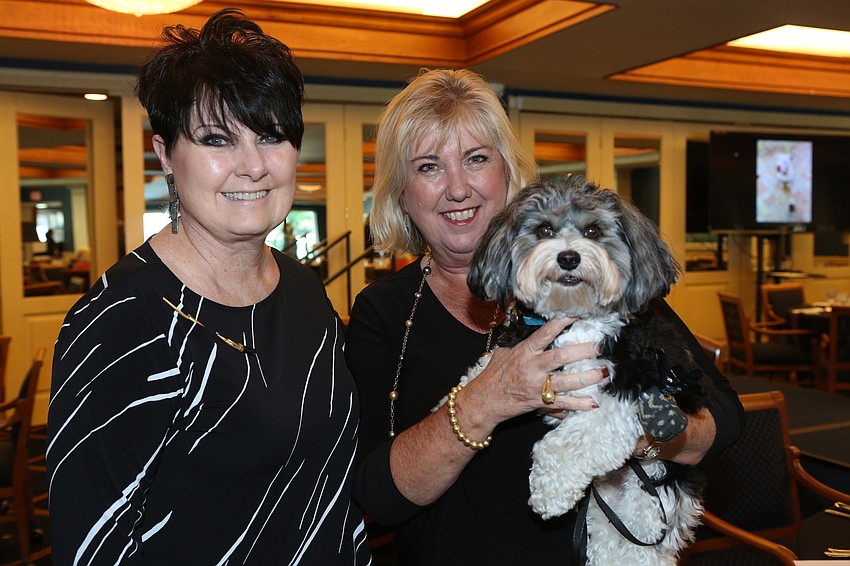 Maureen Hoyt and Terri Sahli with Cooper