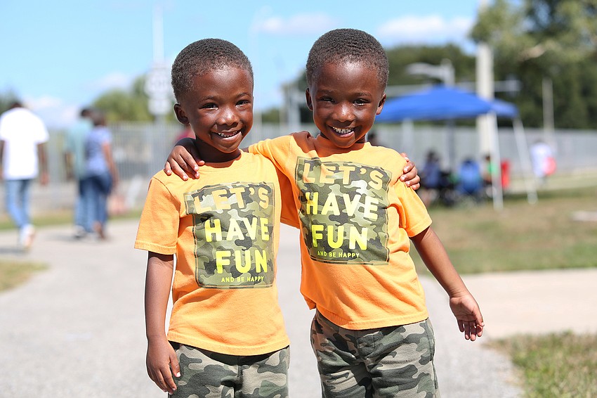 Marquis and Markeith Goodman dress alike.