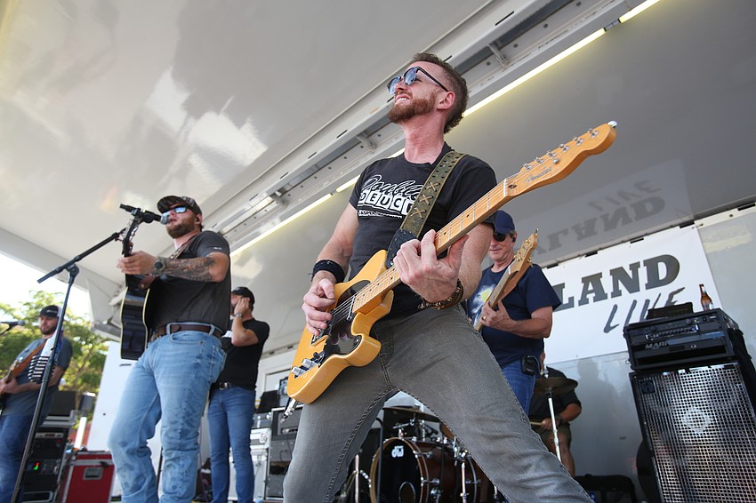 The Bootlegger band rocks out.