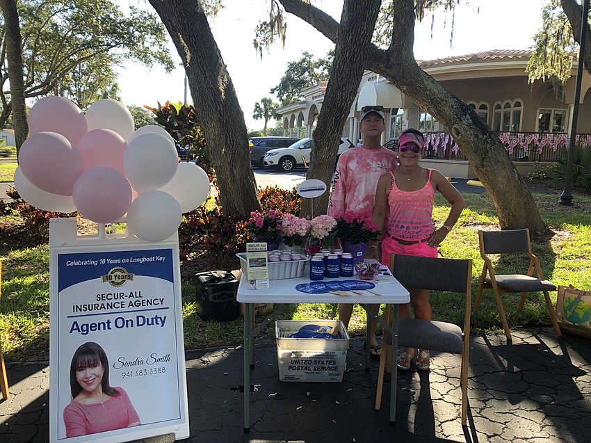 Sponsor Sandra Smith from Secur-All, right, with Bob Smith. Courtesy photo.