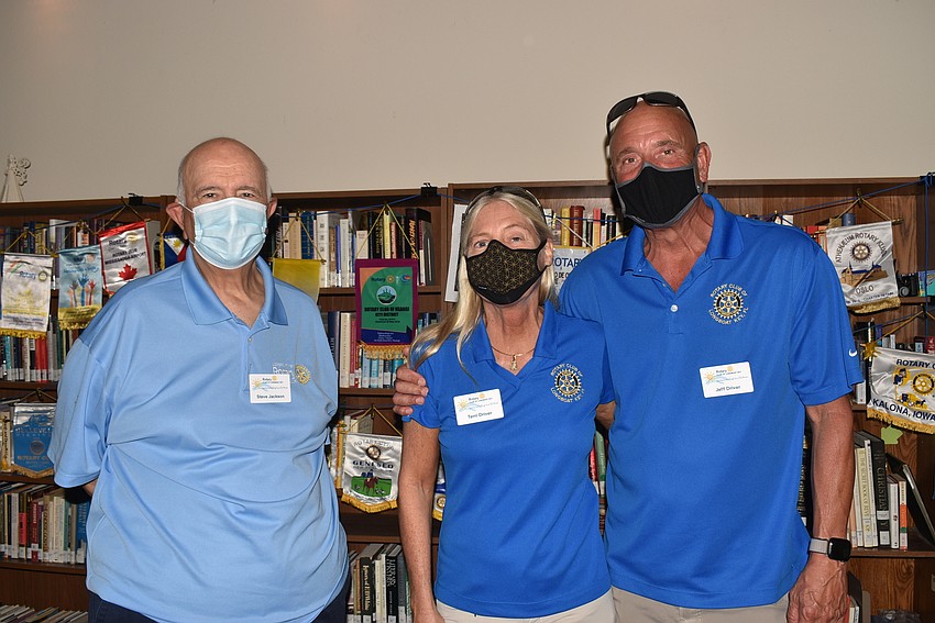 Steve Jackson with Terri and Jeff Driver