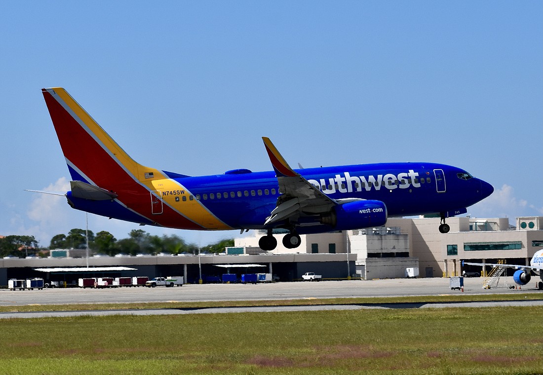 The arrival of Southwest Airlines, along with Allegiant, help drive record-setting passenger traffic at SRQ in 2021.